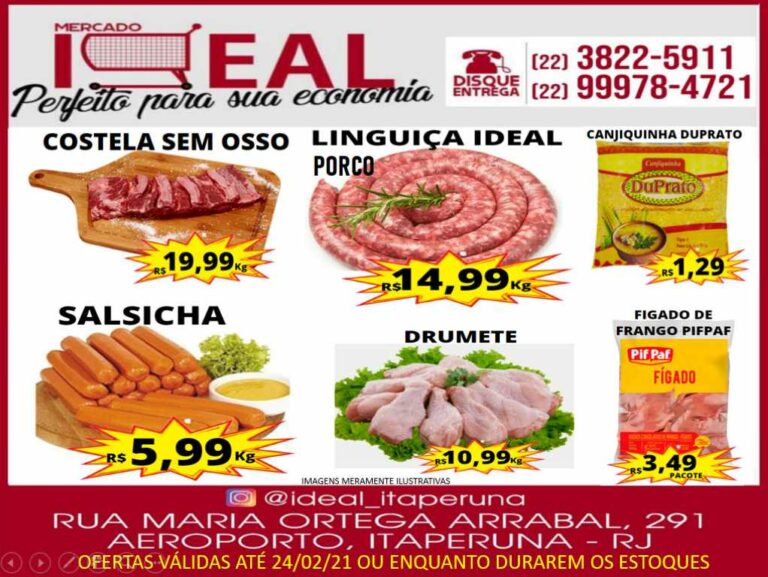 Venha aproveitar as ofertas do Mercado Ideal, agora aceitamos